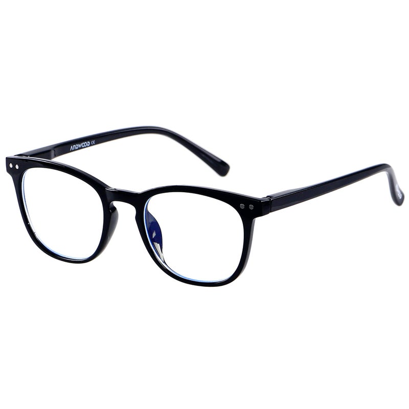 ANDWOOD Blue Light Blocking Glasses Women Men Computer Small Face Clear Bluelight Blocker Eyeglasses Frame Square Black - Image 2